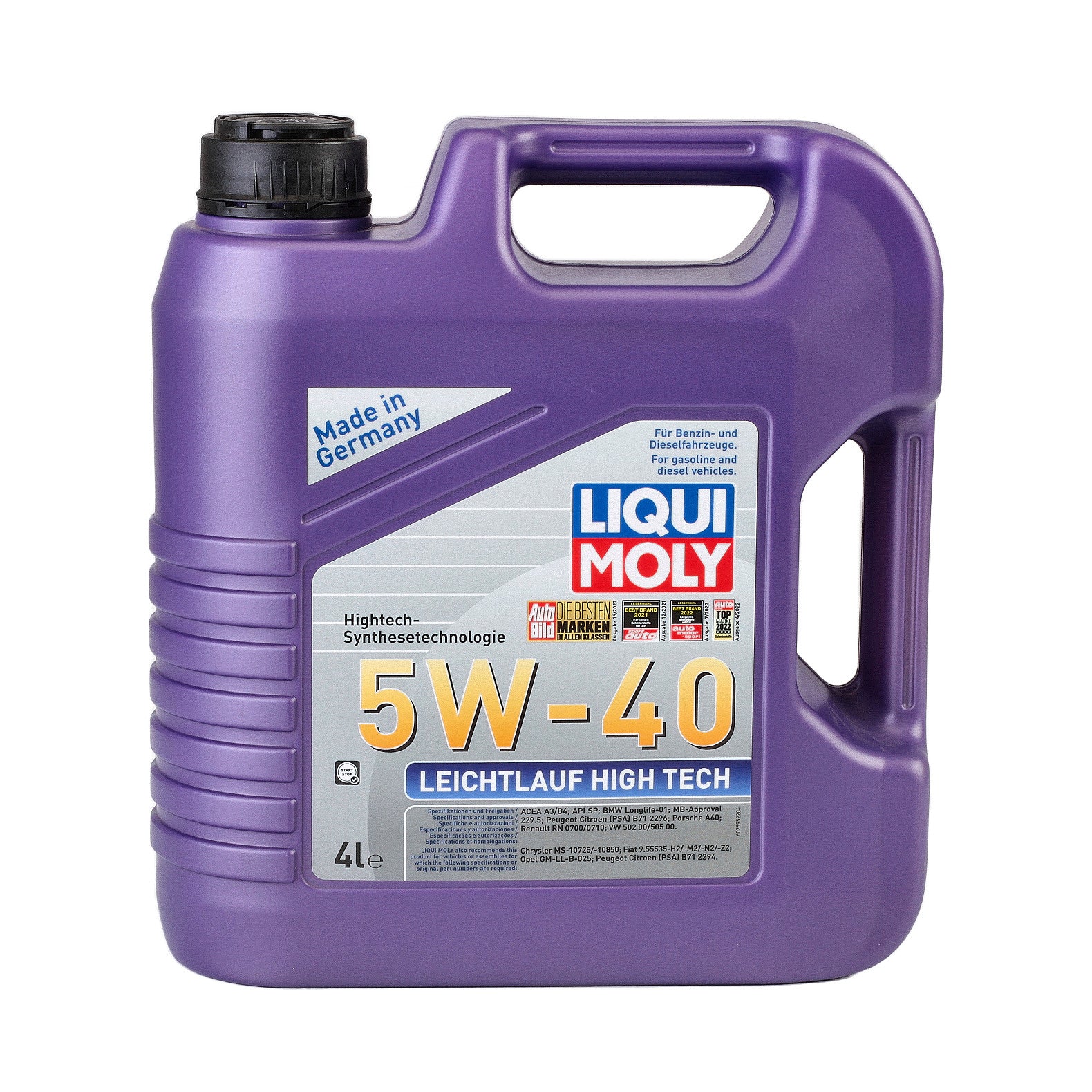 Ulei motor Liqui Moly Leichtlauf High Tec 5W40 (2595) 4L - 10770731