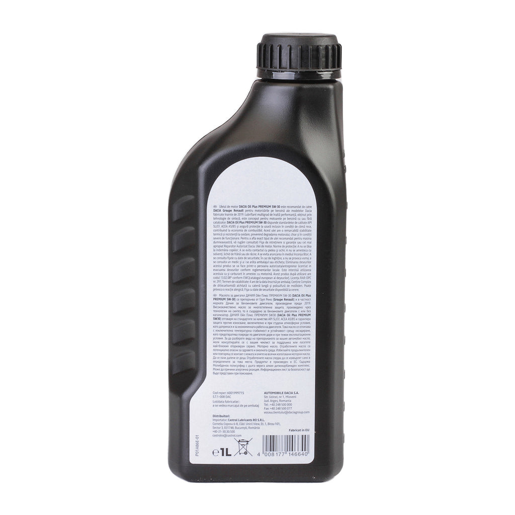Ulei motor Dacia Oil Plus Premium 5W30 1L Renault - 6001999715