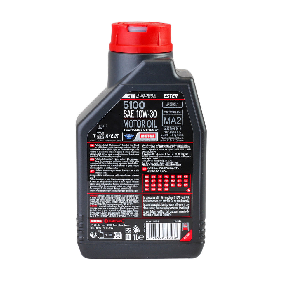 Ulei motor Motul 5100 10W30 4T 1L - 104062