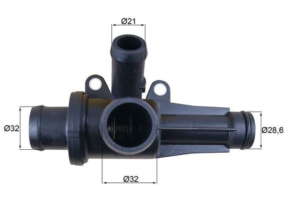 termostat,lichid racire TH 45 87 MAHLE