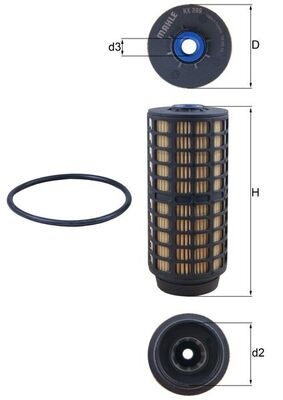 filtru combustibil KX 399D MAHLE