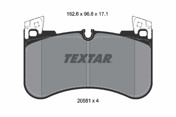 set placute frana,frana disc 2058101 TEXTAR
