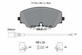 set placute frana,frana disc 2062601 TEXTAR