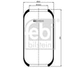 Burduf, suspensie pneumatica 20644 FEBI BILSTEIN