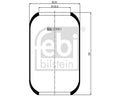 Burduf, suspensie pneumatica 20661 FEBI BILSTEIN
