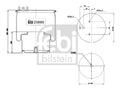Burduf, suspensie pneumatica 20889 FEBI BILSTEIN