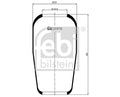 Burduf suspensie pneumatica FEBI BILSTEIN 20916