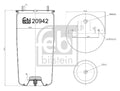 Burduf, suspensie pneumatica 20942 FEBI BILSTEIN