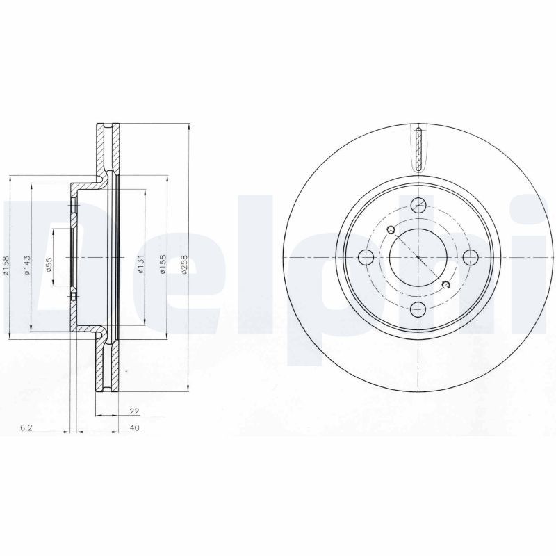Disc frana BG4116C DELPHI
