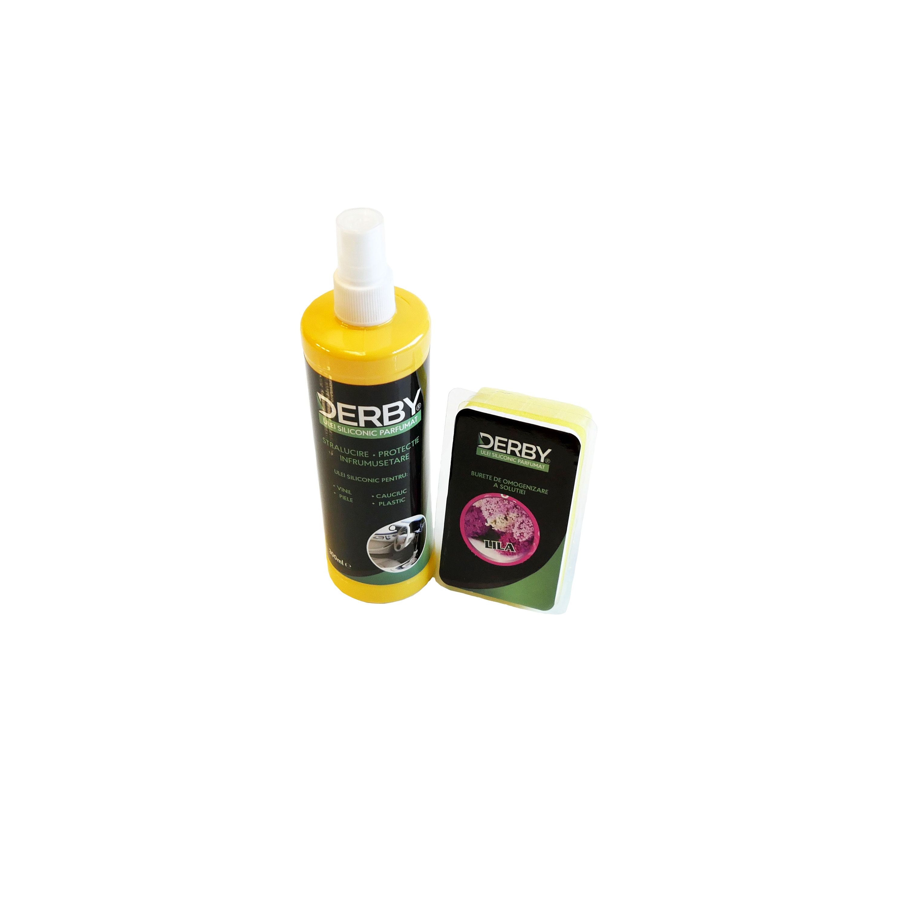 Ulei siliconic parfumat pentru bord Liliac 300 ml + burete - 13217291