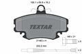 set placute frana,frana disc 2146304 TEXTAR