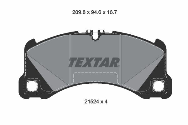 set placute frana,frana disc 2152401 TEXTAR
