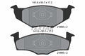 set placute frana,frana disc 2186602 TEXTAR
