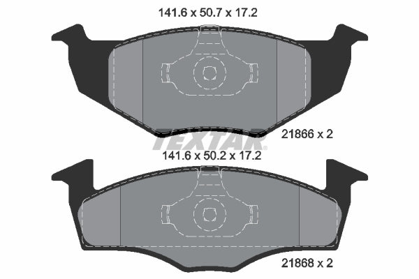 set placute frana,frana disc 2186602 TEXTAR
