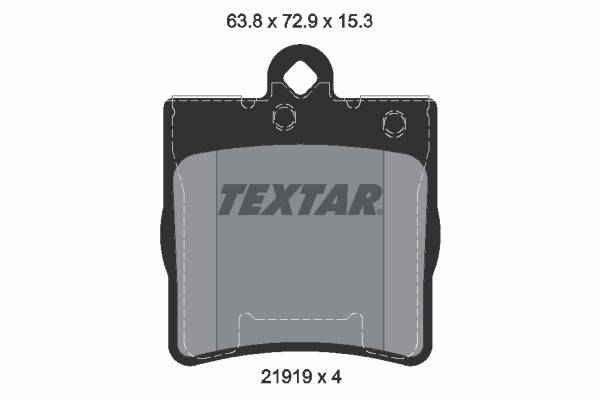 set placute frana,frana disc 2191901 TEXTAR