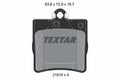 set placute frana,frana disc 2191903 TEXTAR