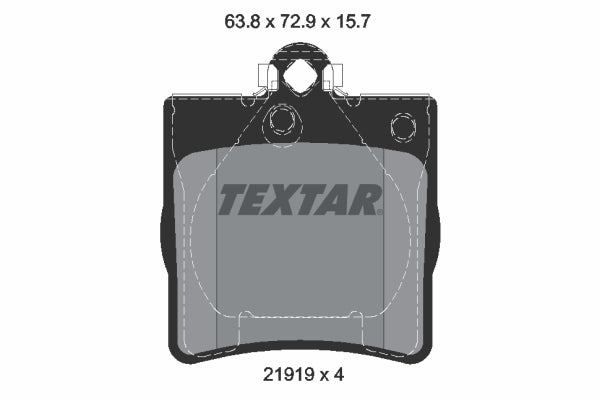 set placute frana,frana disc 2191903 TEXTAR