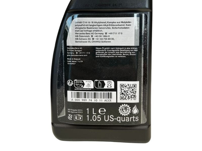 Ulei motor Mercedes 0W40 (MB 229.5 AMG) 1L - 43497723