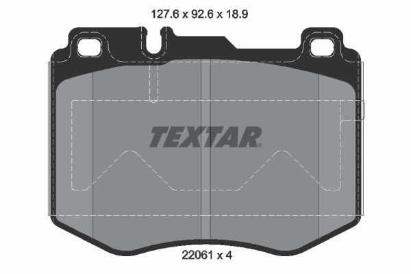 set placute frana,frana disc 2206101 TEXTAR