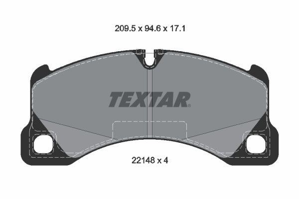set placute frana,frana disc 2214801 TEXTAR