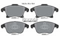 set placute frana,frana disc 2226901 TEXTAR