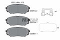 set placute frana,frana disc 2237801 TEXTAR