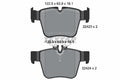 set placute frana,frana disc 2242301 TEXTAR