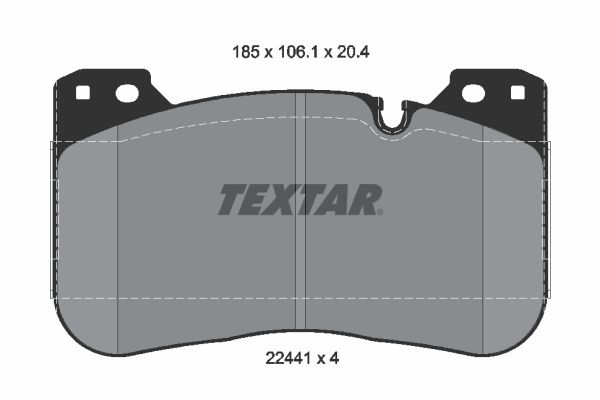 set placute frana,frana disc 2244101 TEXTAR