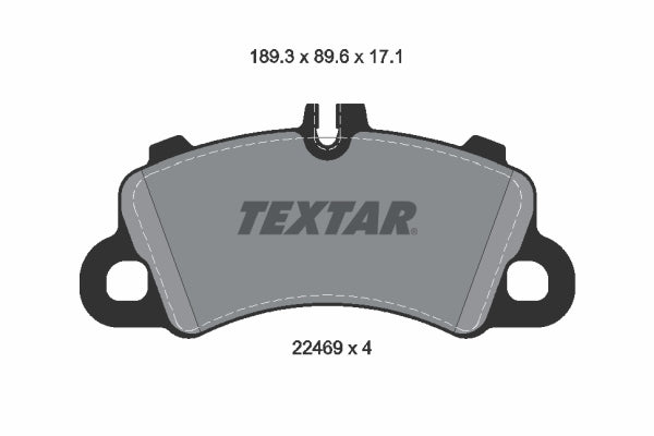 set placute frana,frana disc 2246901 TEXTAR