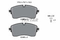 set placute frana,frana disc 2248501 TEXTAR