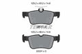 set placute frana,frana disc 2253105 TEXTAR