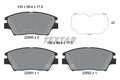 set placute frana,frana disc 2259001 TEXTAR