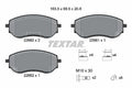 set placute frana,frana disc 2266001 TEXTAR