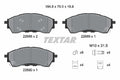 Set placute frana TEXTAR 2268801