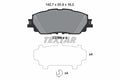 set placute frana,frana disc 2276801 TEXTAR