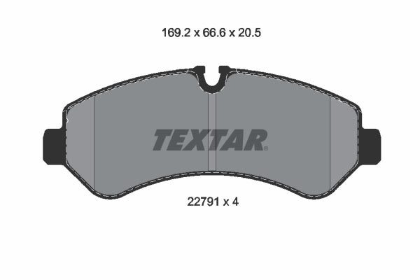 set placute frana,frana disc 2279101 TEXTAR
