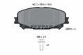 set placute frana,frana disc 2280301 TEXTAR