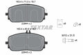 set placute frana,frana disc 2294401 TEXTAR