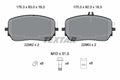 Set placute frana TEXTAR 2296201