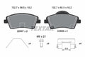 set placute frana,frana disc 2299701 TEXTAR