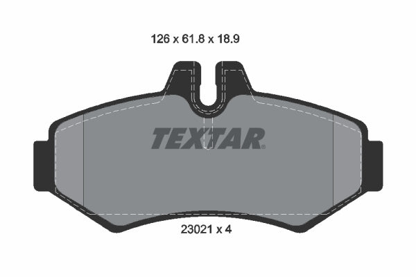 set placute frana,frana disc 2302101 TEXTAR