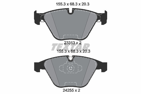set placute frana,frana disc 2331301 TEXTAR