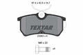 set placute frana,frana disc 2335301 TEXTAR