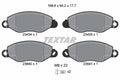 set placute frana,frana disc 2343401 TEXTAR