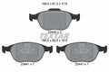 set placute frana,frana disc 2344004 TEXTAR