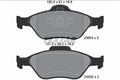 set placute frana,frana disc 2360406 TEXTAR