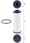 Filtru hidraulic, cutie de viteze automata HX 186D MAHLE