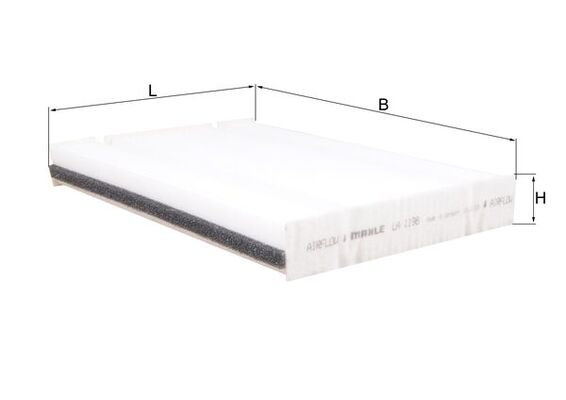 Filtru, aer habitaclu LA 1198 MAHLE