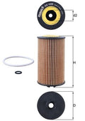 Filtru ulei OX 1058D MAHLE