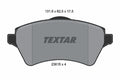 set placute frana,frana disc 2361501 TEXTAR